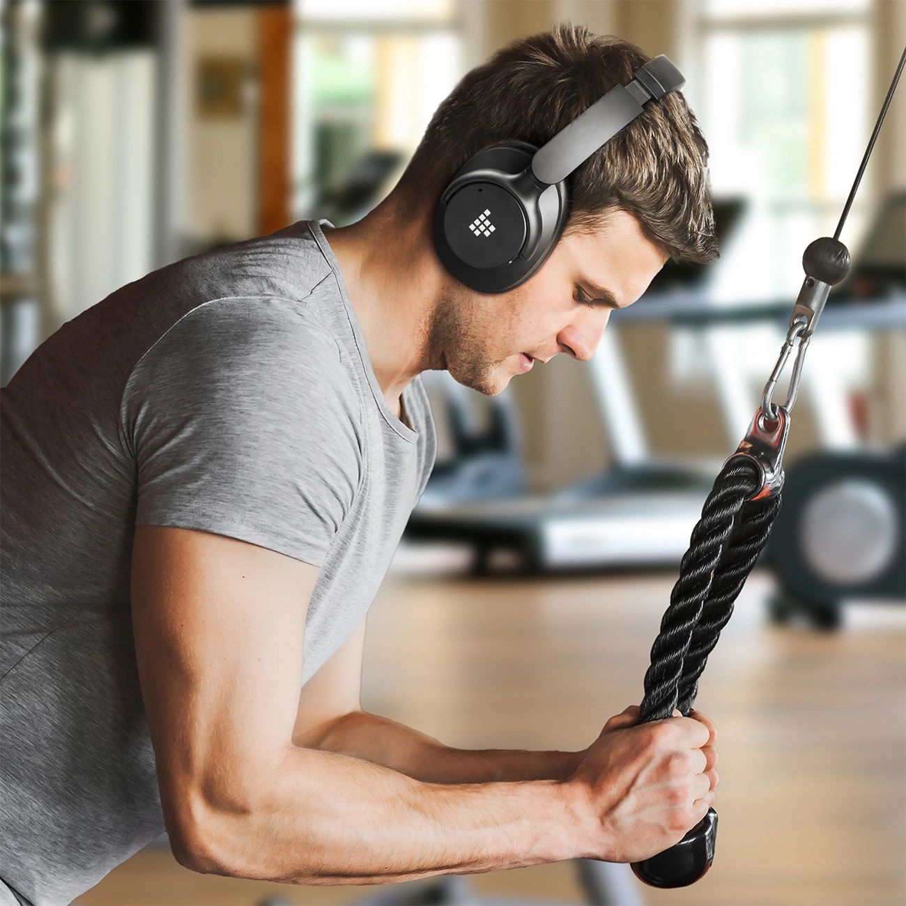 Tronsmart Soundfii Q20 ANC On-Ear Bluetooth 5.3 vezeték nélküli fejhallgató - Fekete-8