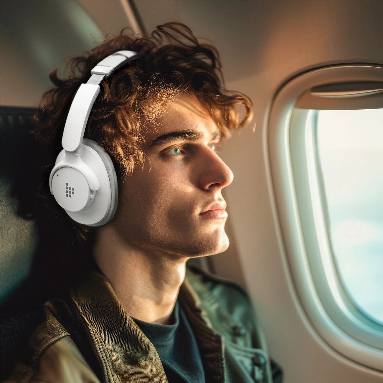 Tronsmart Soundfii Q20 ANC On-Ear Bluetooth 5.3 Vezeték nélküli Fejhallgatók - Fehér-11