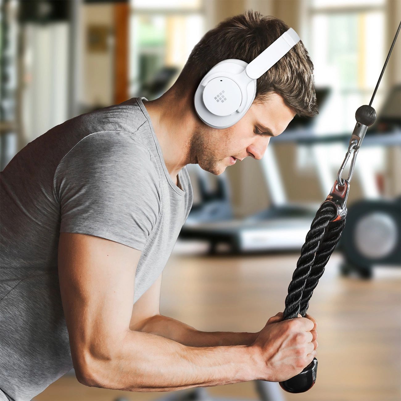 Tronsmart Soundfii Q20 ANC On-Ear Bluetooth 5.3 Vezeték nélküli Fejhallgatók - Fehér-10