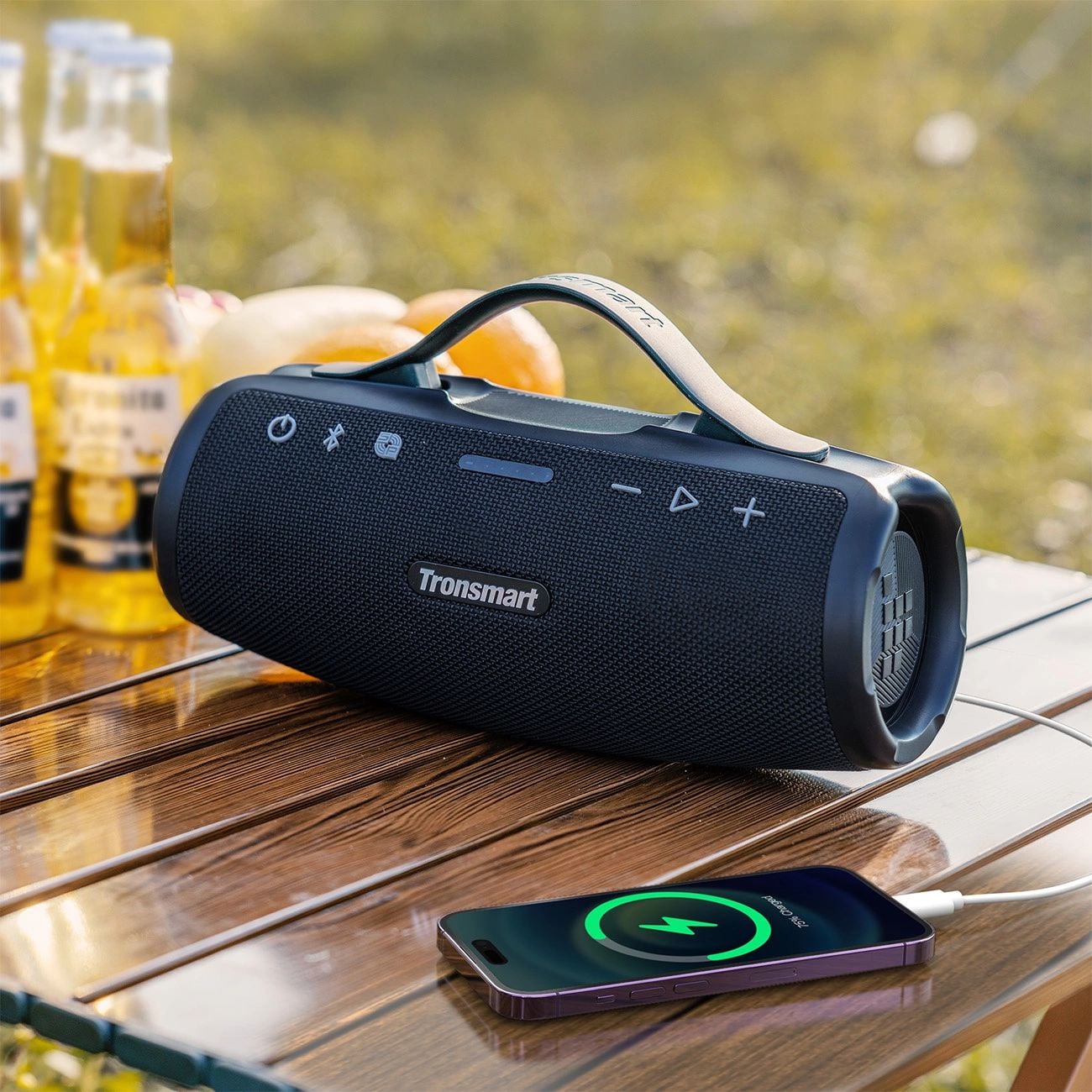 Tronsmart Mirtune S100 50W Bluetooth 5.3 IPX7 Vezeték nélküli Hangszóró - Fekete-7