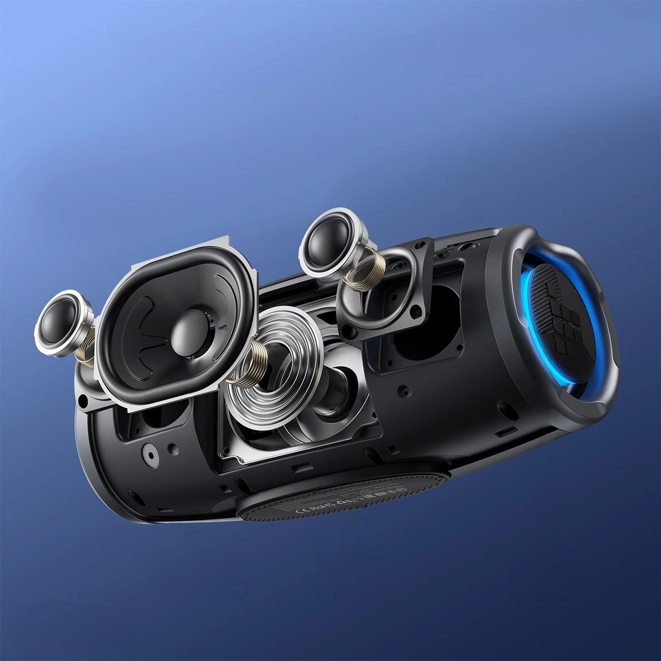 Tronsmart Mirtune S100 50W Bluetooth 5.3 IPX7 Vezeték nélküli Hangszóró - Fekete-4