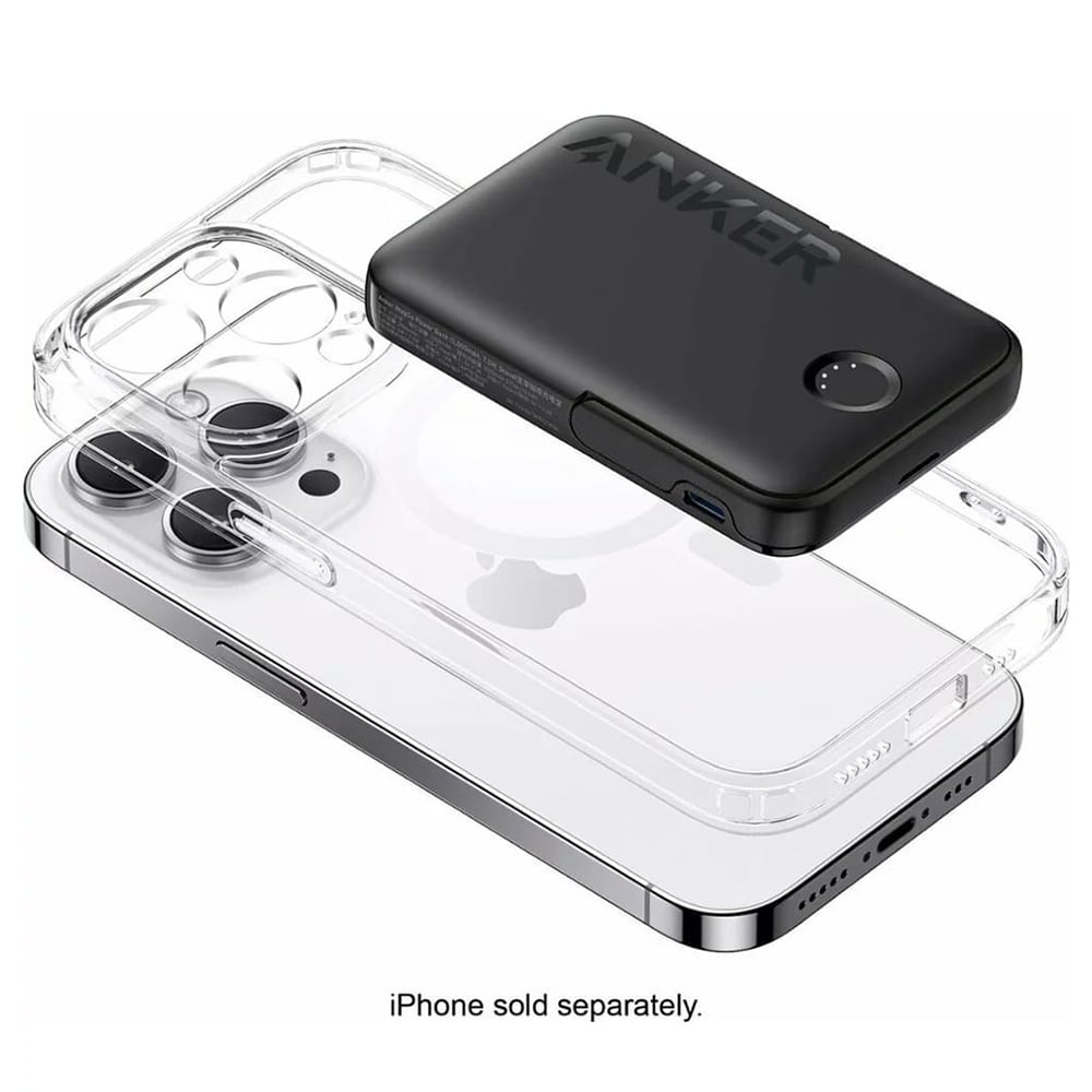  Anker - Vezeték nélküli Power Bank 322 (A1618G11) - MagSafe, iPhone-hoz, 5000mAh, 7,5W - Fekete-3