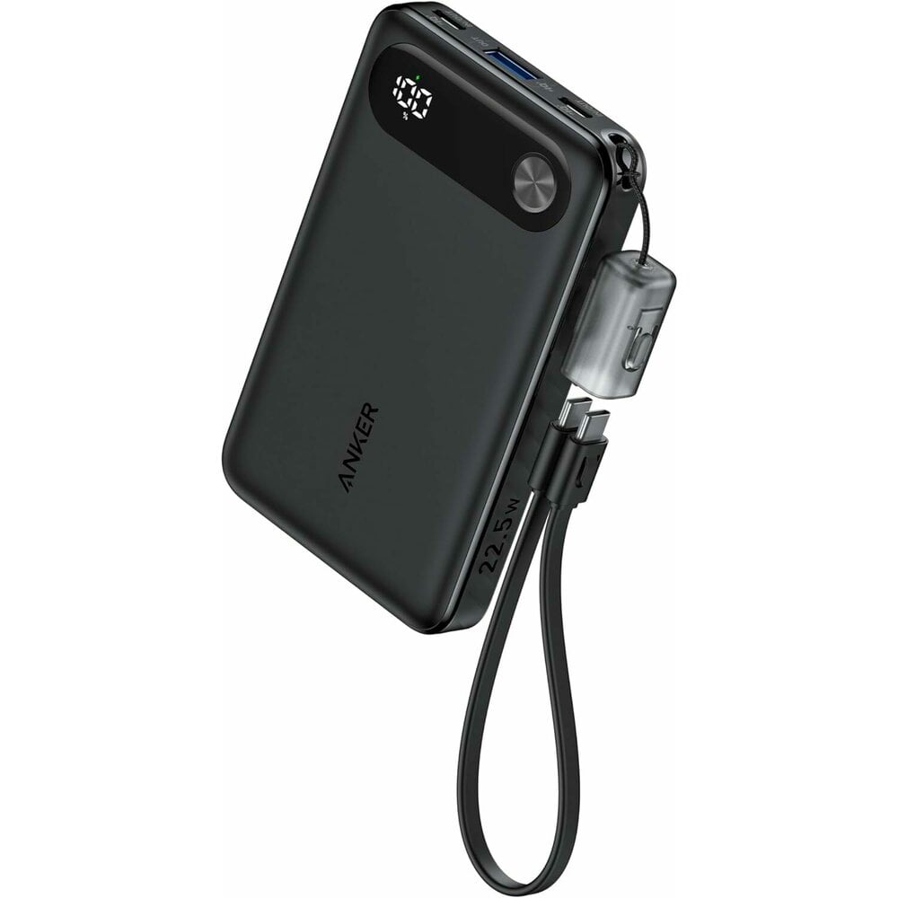  Anker - Power Bank PowerCore (A1257G11) - 2x Type-C, 1x USB, 10000mAh, 22.5W - Fekete-0