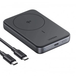 Magnetic Power Bank Ugreen 10000 mAh magsafe fekete-szürke