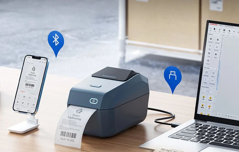  Niimbot K3W hordozható címkenyomtató (kék)-6
