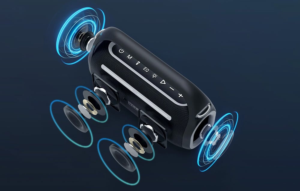  Hordozható Bluetooth Hangszóró Karaoke Blitzwolf BW-WA7 120W-10