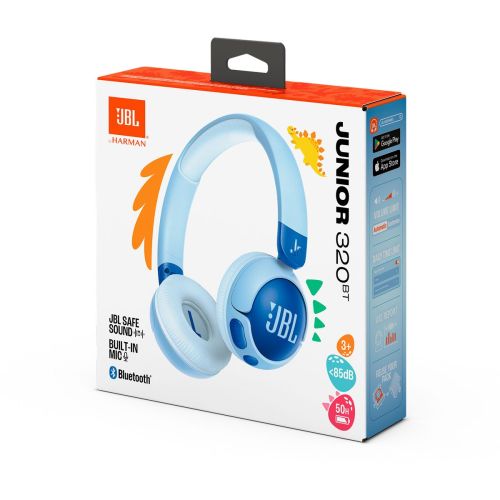 JBL JR320BT Bluetooth Vezeték nélküli Fülre helyezhető Gyerek Fejhallgató Kék EU-1