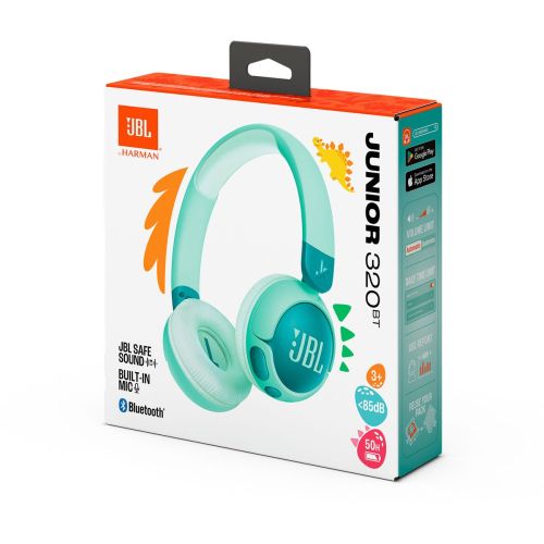 JBL JR320BT Bluetooth Vezeték Nélküli Fejhallgató Gyerekeknek Zöld EU-1