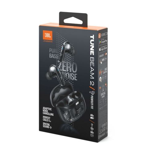 JBL Tune Beam 2 Kísértet Kiadás TWS Bluetooth Vezeték Nélküli Fülbe Dugható Fülhallgató Kísértet Fekete EU-1