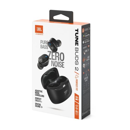 JBL Tune Buds 2 TWS Bluetooth Fülhallgató Fekete EU-1