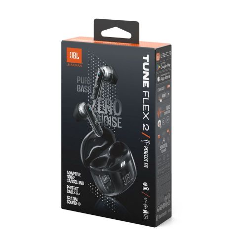 JBL Tune Flex 2 Ghost Edition TWS Bluetooth fülhallgató Ghost Fekete EU-1