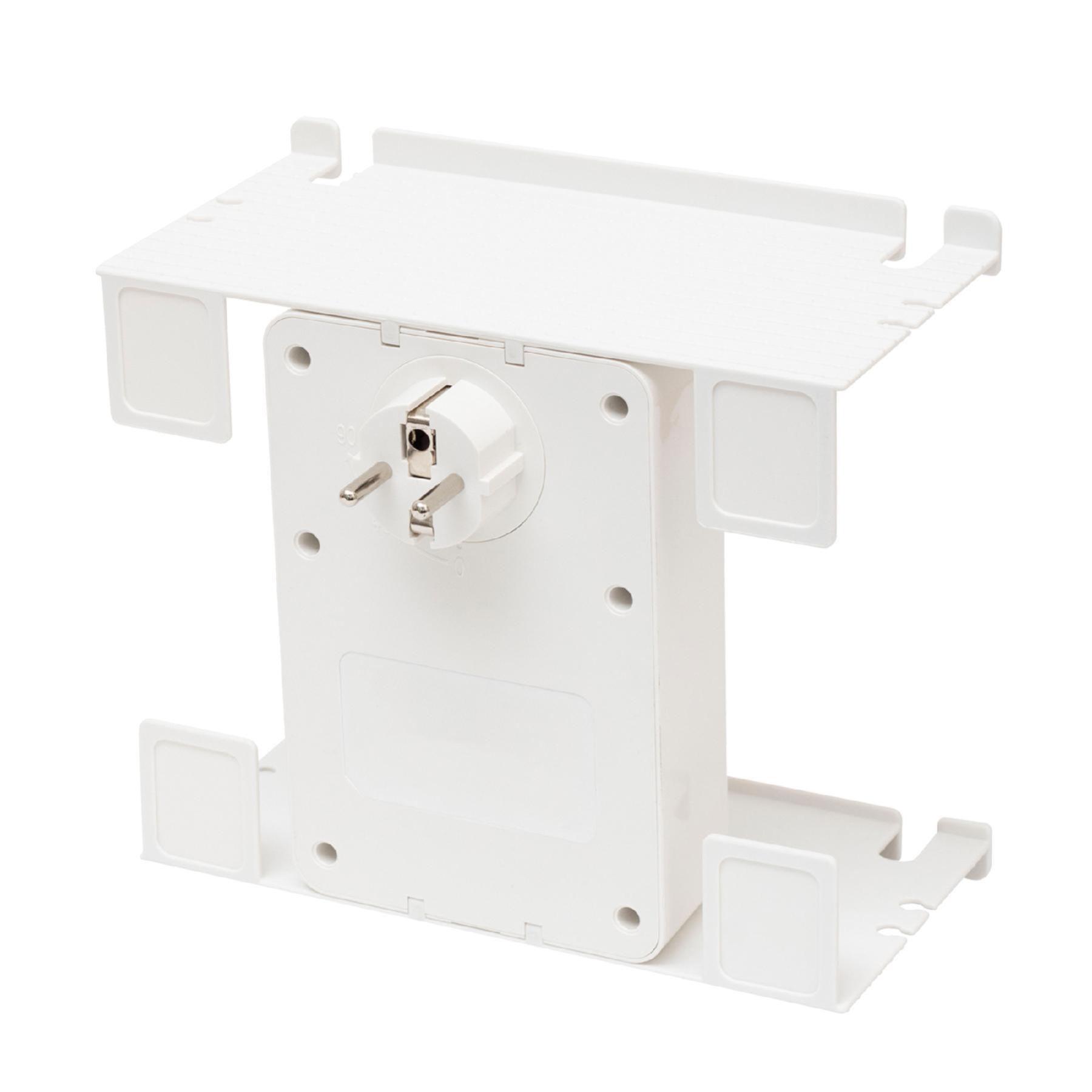 Home NV 4 USB tálcás USB-s elosztó, 4 földelt aljzat, 4 USB aljzat össz 2,4A, elforgatható csatlakozódugó, max.3680W-2