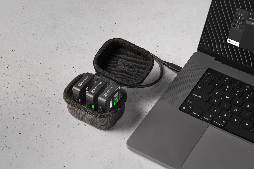RODE Charge Case+ töltő tok és hordtáska Wireless GO GEN3 vezeték nélküli mikrofon rendszerhez-3