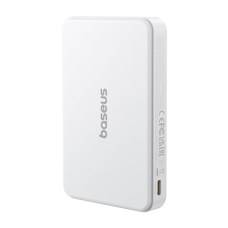 Baseus Airpow2 Qi2 mágneses powerbank 10000mAh 22.5W (fehér) magsafe-4