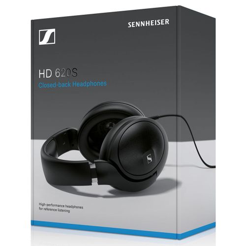 Sennheiser HD 620S Fület Befedő Fejhallgató Cserélhető Kábelekkel, Fekete EU-1