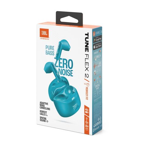 JBL Tune Flex 2 TWS Bluetooth Vezeték nélküli Fülhallgató Türkiz EU-1