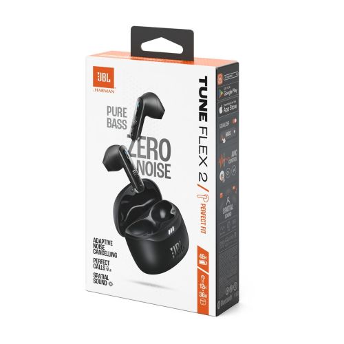 JBL Tune Flex 2 TWS Bluetooth Vezeték Nélküli Fülhallgató Fekete EU-1