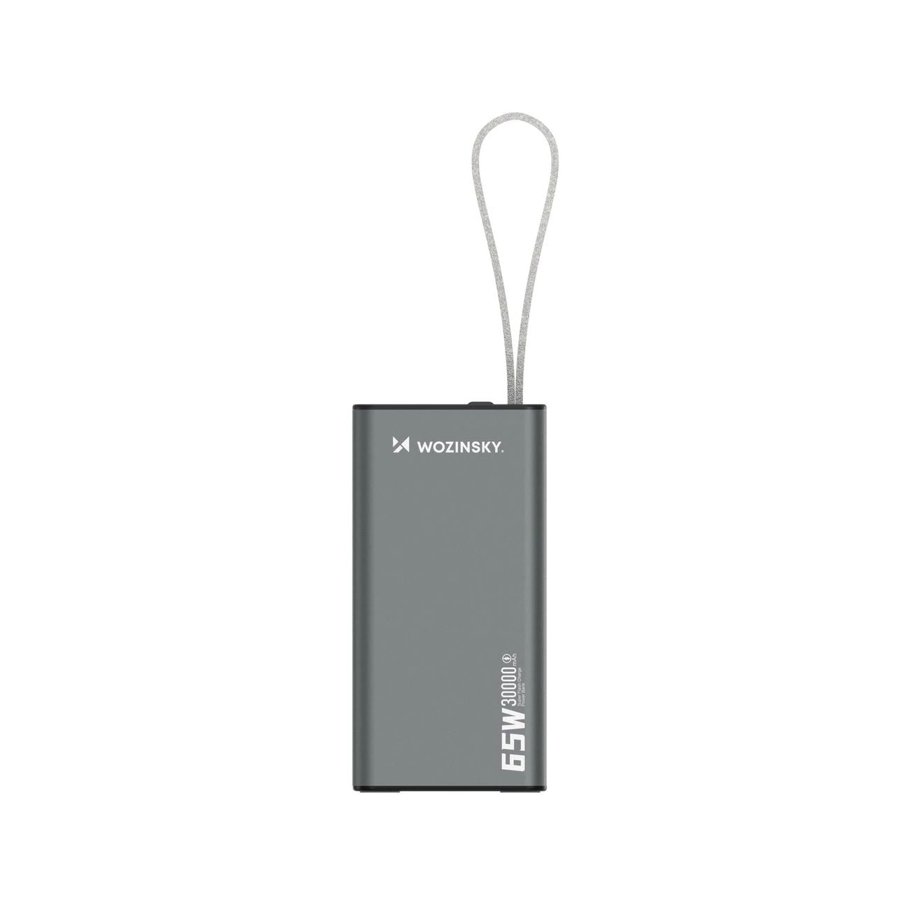 30000mAh Powerbank Wozinsky K65+ 65W 2x USB-C, 1x USB-A 65W- szürke-2