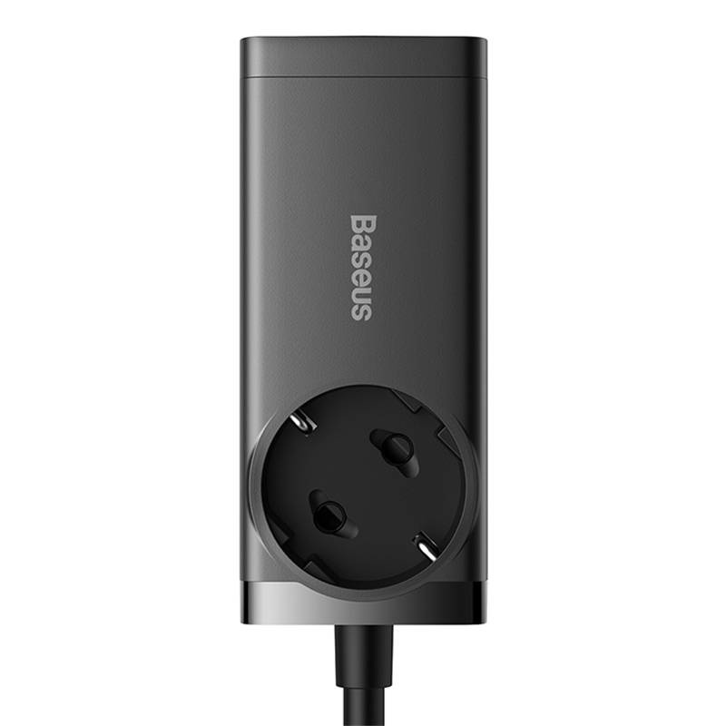 Baseus GaN3 Pro hálózati elosztó töltő 2xUSB + 2xUSB-C + AC, 65W (fekete)-2