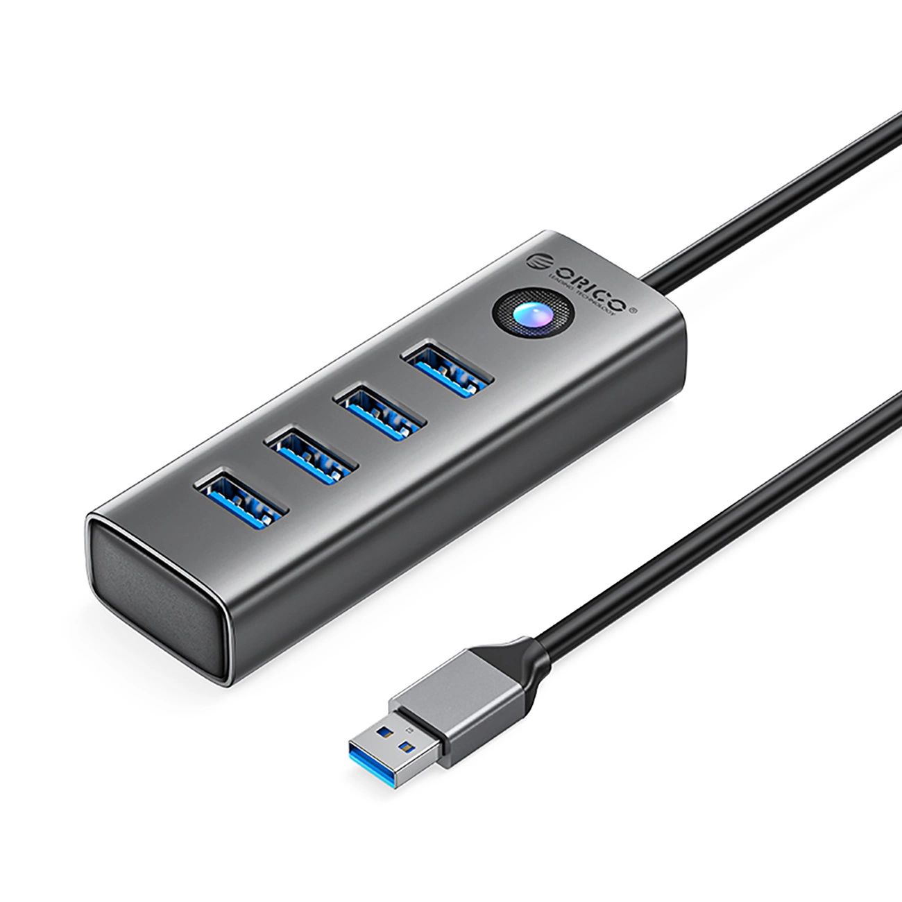 Orico PDD4U-U3 4x USB-A 3.0 Hub - szürke-0