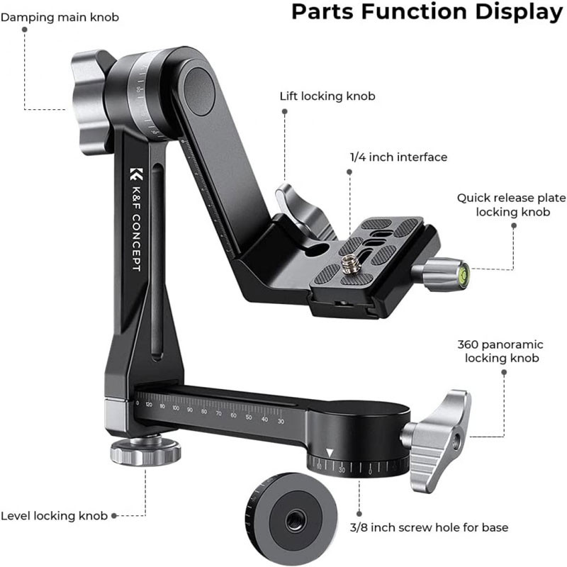 K&F Concept Pro Gimbal állványfej-1