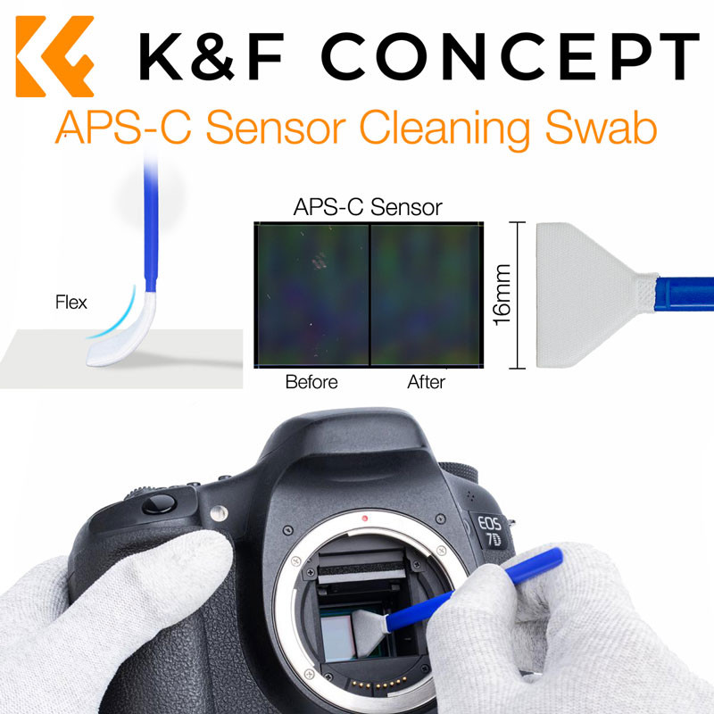 K&F Concept szenzortisztító pálcika kit (APS-C)-1