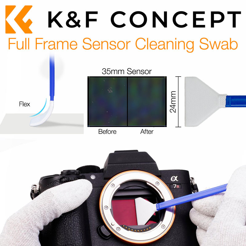 K&F Concept szenzortisztító pálcika kit (full-frame)-1