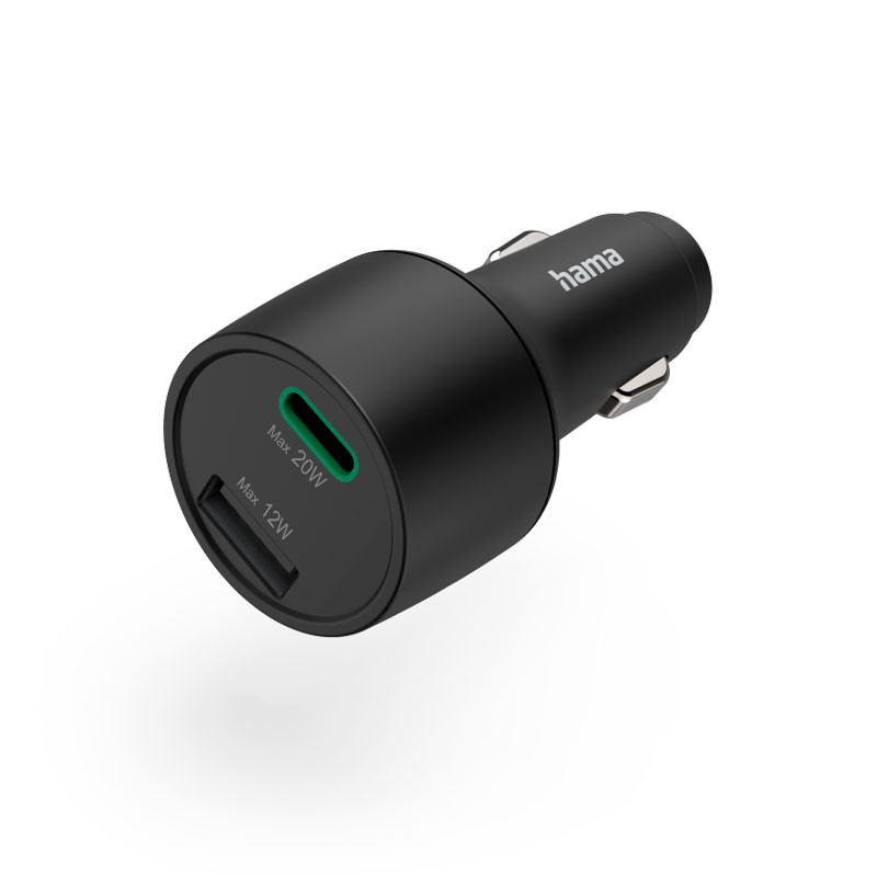 Hama USB A + USB-C (PD,QC) 32W autós töltő-0