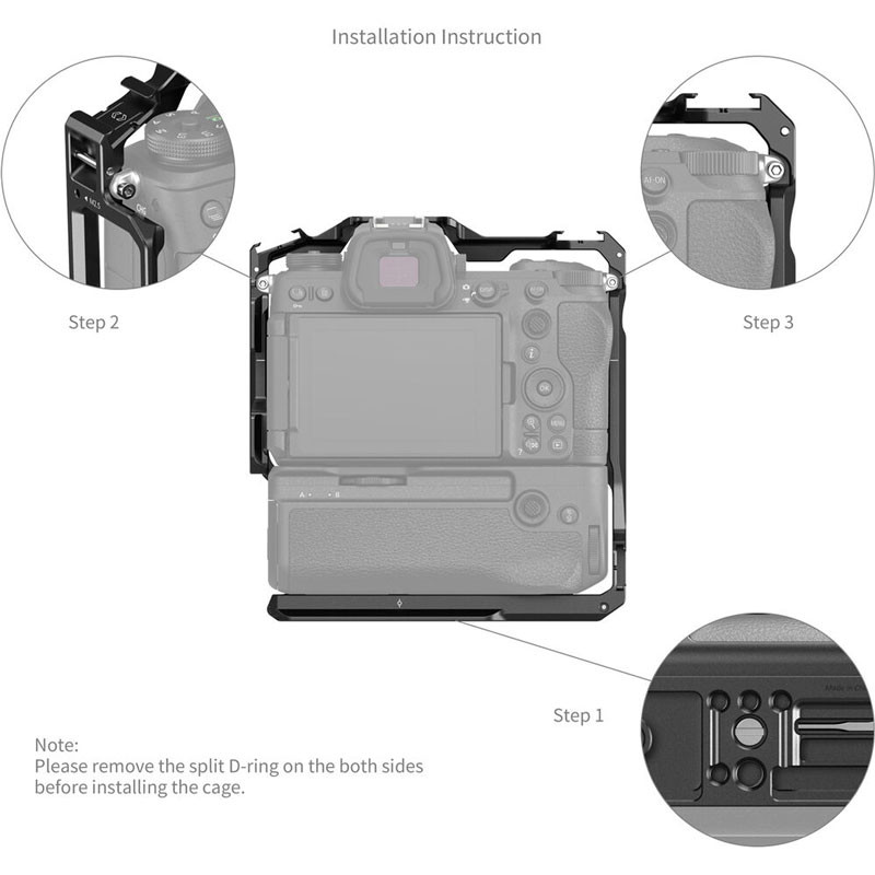 Smallrig 4524 Cage For Nikon Z 6III With MB-N14 Vertical Grip-2