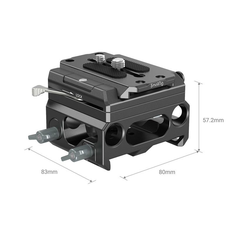 Smallrig Lightweight Baseplate With Dual 15mm Rod Clamp-1