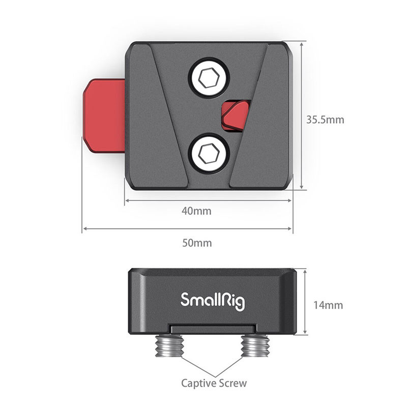 SmallRig Mini V-Lock Assembly Kit, gyorskioldó készlet (MD2801B)-2