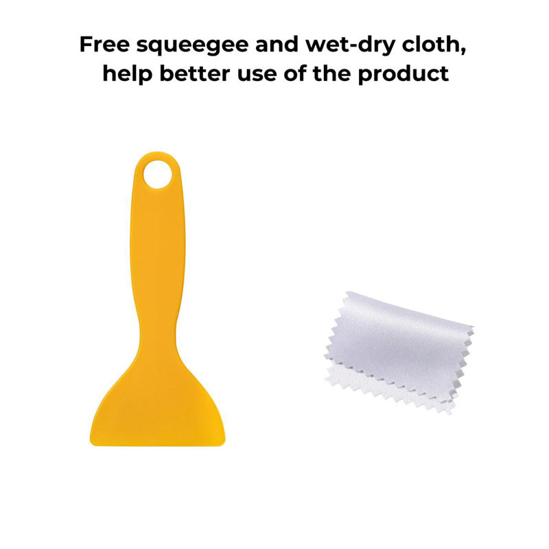 K&F Concept Polarized Film 300*200mm + Film Scraper, Two Bags Of Dry And Wet Cloth Alcohol Bags-2