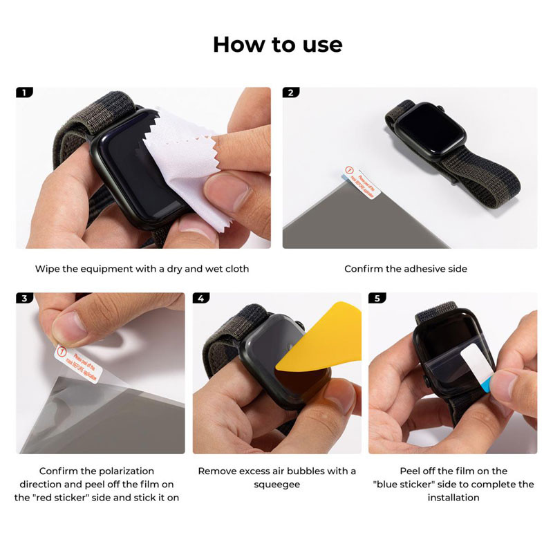 K&F Concept Polarized Film 300*200mm + Film Scraper, Two Bags Of Dry And Wet Cloth Alcohol Bags-4