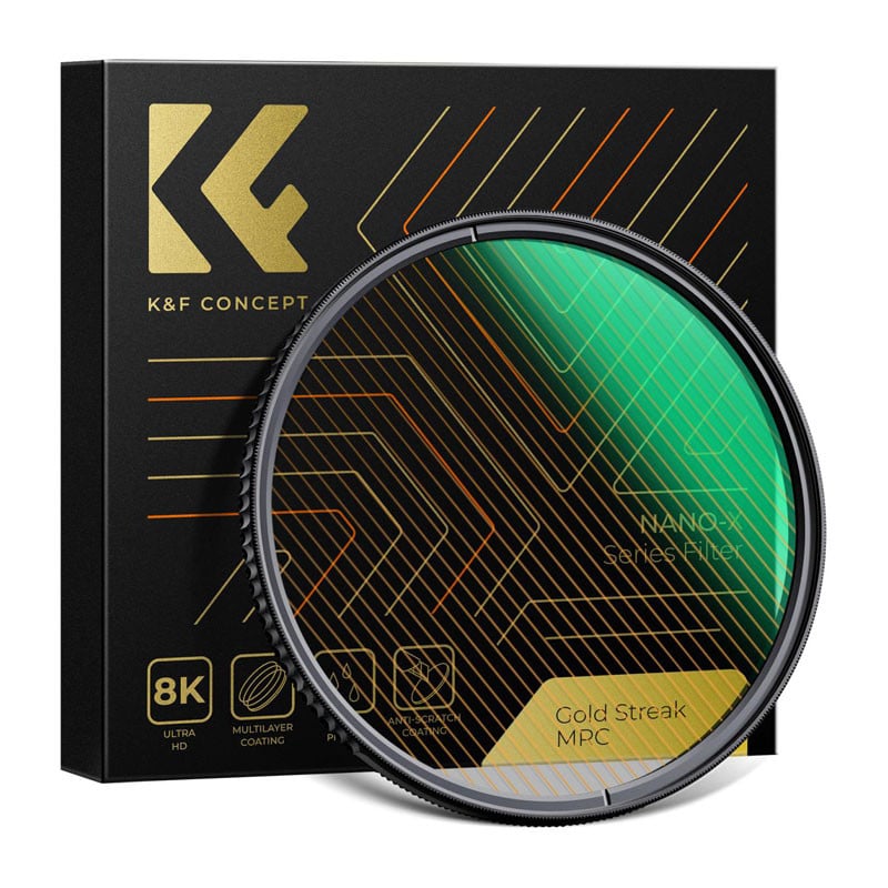 K&F Concept 77mm Gold Streak szűrő-0