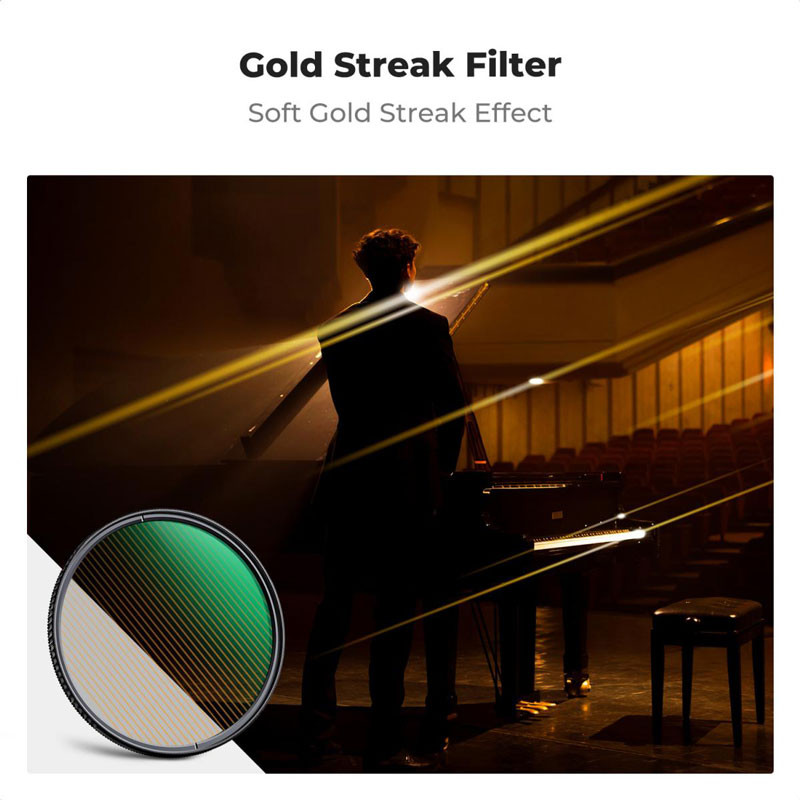 K&F Concept 82mm Gold Streak szűrő-1
