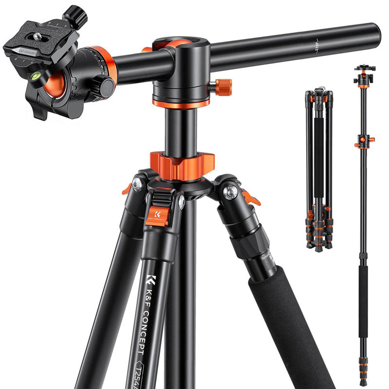 K&F Concept T254A8 állvány (aluminium) + BH-28L gömbfej-0