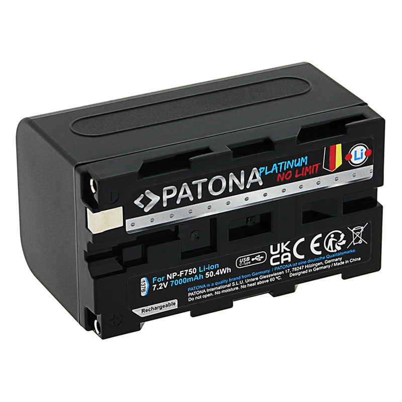 Patona Platinum USB-C Sony NP-F750 F330 F530 F550 F930 F920 akkumulátor-1