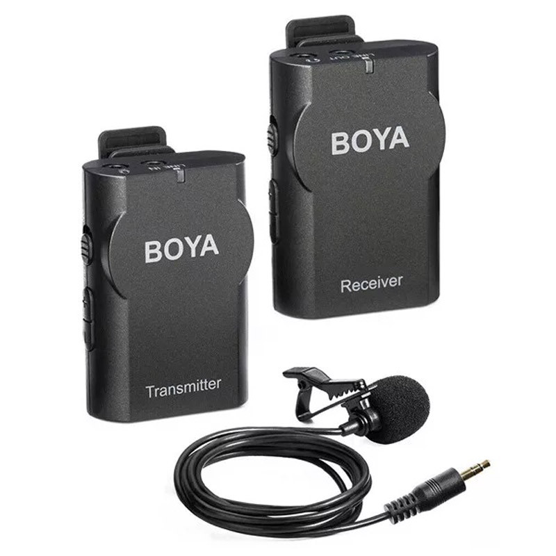 Boya BY-WM4 PRO 2.4GHz univerzális vezeték nélküli adó-vevő (KIRAKATI PÉLDÁNY)-0