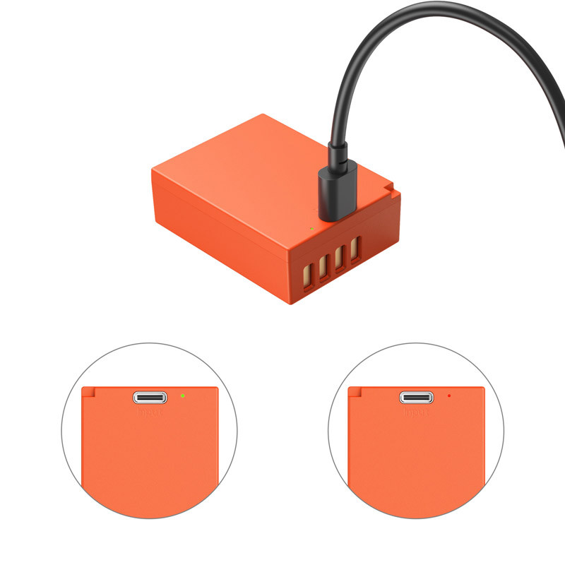 Smallrig 5088 USB-C Rechargeable Camera Battery NP-W126S Orange-3