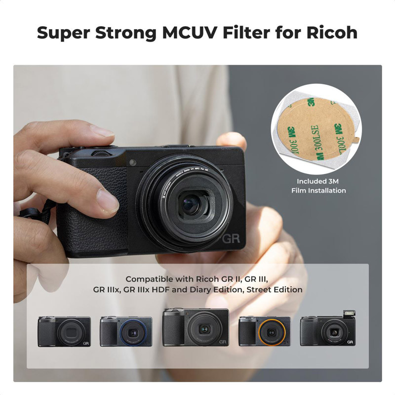 K&F Concept MCUV szűrő Ricoh GR-hoz-2