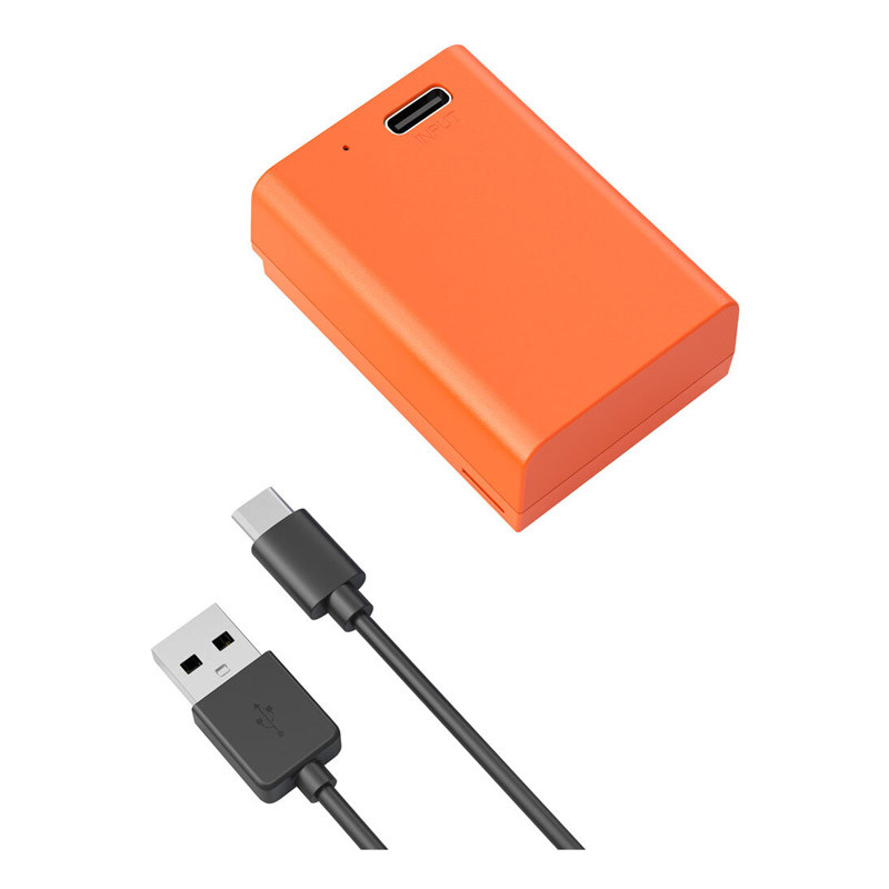 Smallrig 4967 EN-EL25 USB-C Rechargeable Camera Battery (Orange)-4