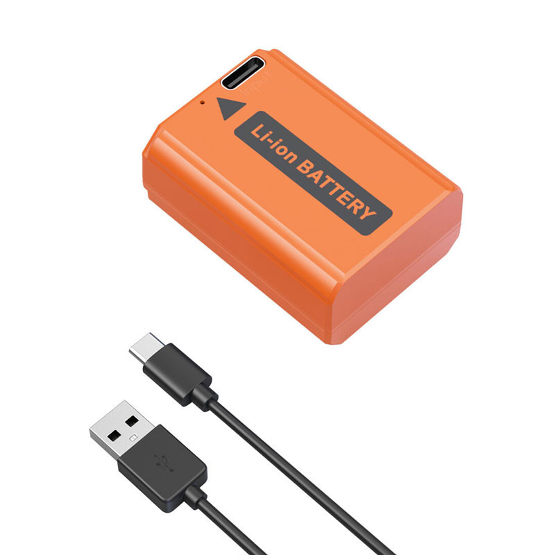 Smallrig 4965 NP-FW50 USB-C Rechargeable Camera Battery Orange-1
