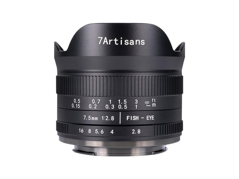 7Artisans 7.5mm f/2.8 Mark II fekete objektív (Sony E)-0