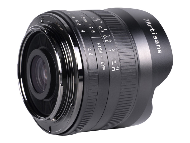7Artisans 7.5mm f/2.8 Mark II fekete objektív (Sony E)-2