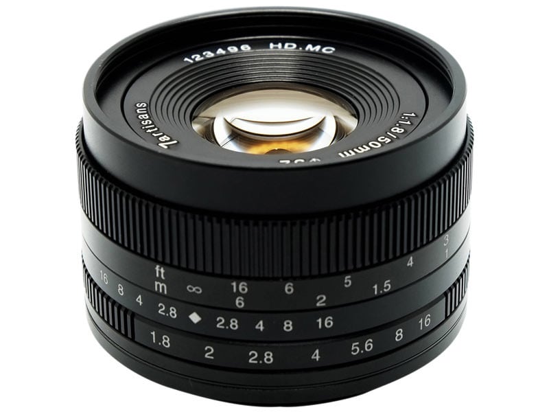 7Artisans 50mm f/1.8 Sony (E bajonett) Fekete-0
