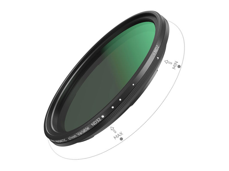 Smallrig 67mm VND ND2-ND32 (1-5 Stop) szűrő Kit, T-Mount szűrő adapterrel 4725-1