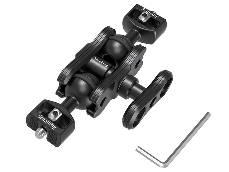 SmallRig 2070 Dupla gömbfejes hajlítható kar 1/4" csatlakozással-0