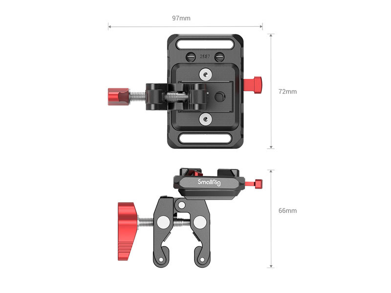 Smallrig Mini V Mount akkumulátorlemez Crab-Shap bilinccsel 2989-1