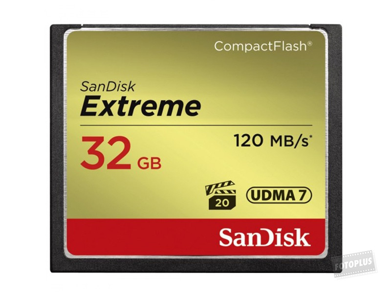 Sandisk 32 GB CF Extreme 120 MB/s olv. 85mb/s ír.-0
