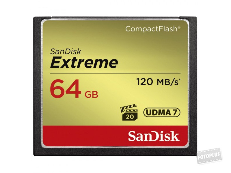 SanDisk Extreme 64GB CF memóriakártya 120MB/sec-0